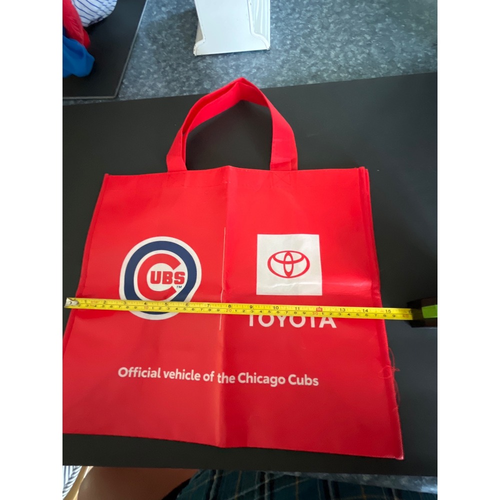Chicago Cubs Toyota Red Reusable Tote Bag MLB Promotional Grocery Shopping Bag - Picture 3 of 4
